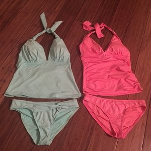 4 pc Tommy Bahama Tankini Top + Bikini Bottoms